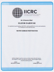 IICRC Exp 1-2014